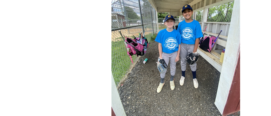 Katelynn and Sophie 10U Softball All-Star Players