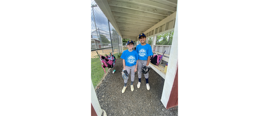 Katelynn and Sophie 10U Softball All-Star Players