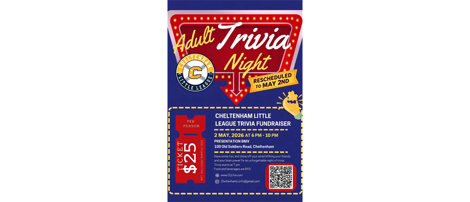 CLL's Adult Trivia Night Fundraiser - Rescheduled To May 2nd