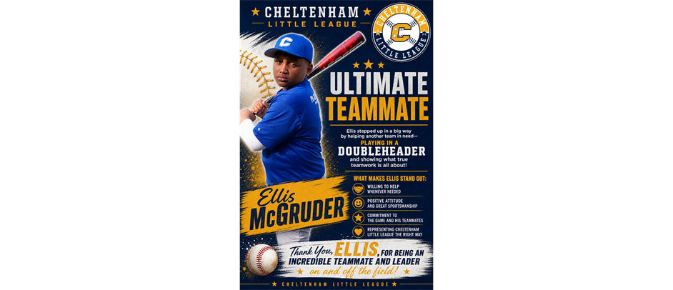 Congratulations Ellis McGruder