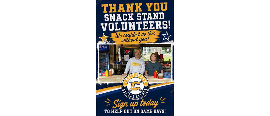 Snack Stand Volunteers!